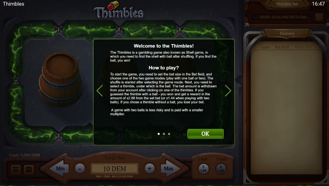 How to Play Thimbles Game